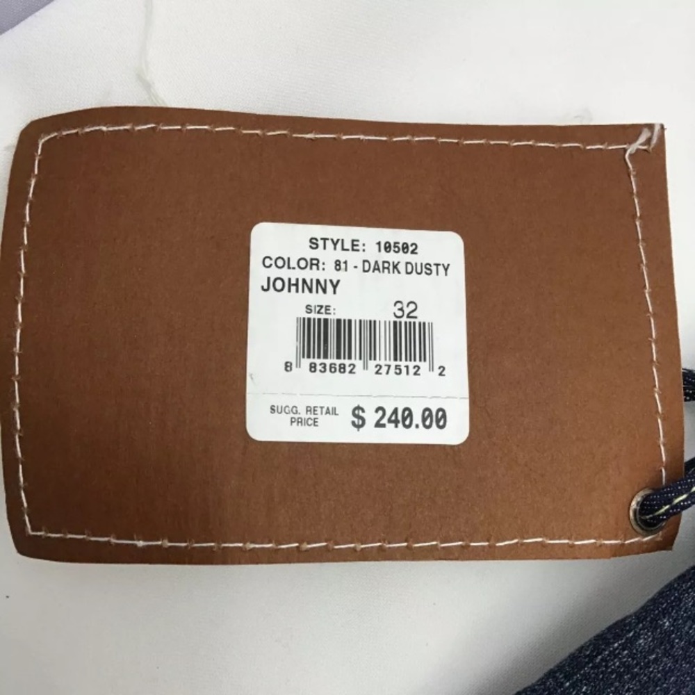 True Religion Johnny Jeans Dark Dusty NWT Sz 32 - Picture 12 of 13